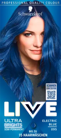 Live Ultra Brights Haarfarbe Electric Blue 095 von SCHWARZKOPF