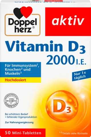 Vitamin D3 2000 I.E. von DOPPELHERZ