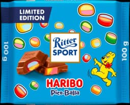 Haribo Pico-Balla Vollmilch Tafel von RITTER SPORT
