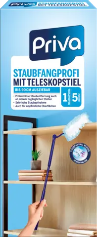 Staubfangprofi mit Teleskopstiel von PRIVA