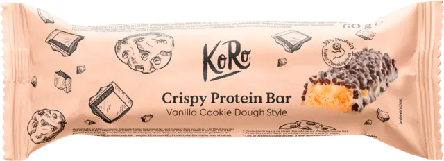 Crispy Protein Bar Vanilla Cookie Dough Style von KORO