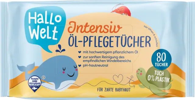 Intensiv Öl-Pflegetücher von HALLO WELT