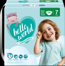 Windel Gr. 7 XXL 15+ kg von HELLO WORLD