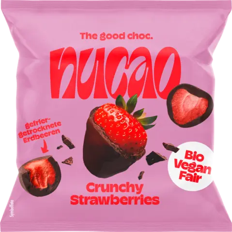 Bio Schokofrüchte Crunchy Strawberries von NUCAO