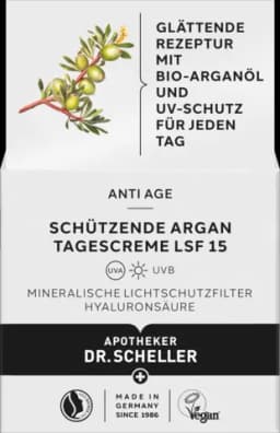 Schützende Argan Tagespflege LSF 15 von DR.SCHELLER