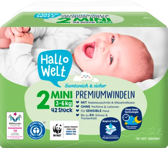 Windel Gr. 2 Mini von HALLO WELT