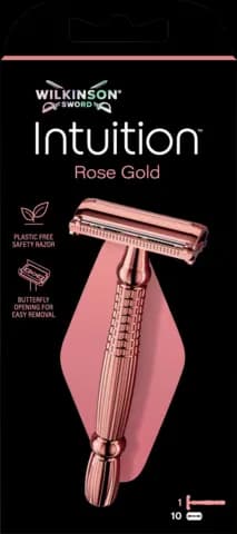 Intuition Rose Gold Rasierhobel mit 10 Klingen von WILKINSON