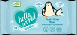 Feuchttücher Sensitiv Reisegröße von HELLO WORLD