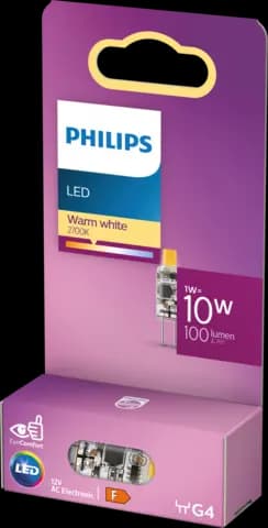 LED-Lampe warmweiß G4 12V 10W von PHILIPS