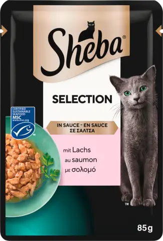 MSC Selection in Sauce mit Lachs von SHEBA