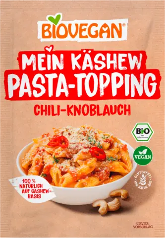 Chili Knoblauch Pasta Topping von BIOVEGAN