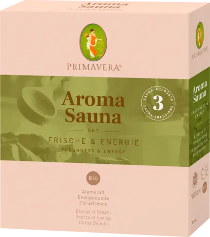 Aroma Sauna Set Frische & Energie 3-teilig von PRIMAVERA