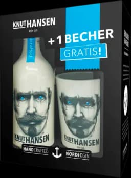 Dry Gin 42% 0,5l+Becher von KNUT HANSEN