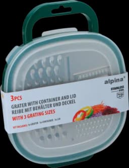 Reibe mit Aufbewahrungsbox von ALPINA