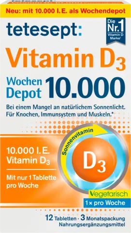 Vitamin D3 Wochen Depot 10000 von TETESEPT