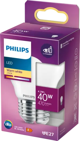 LED Glühbirne Tropfen Classic E27 40W von PHILIPS