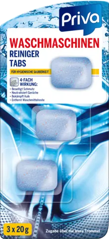 Waschmaschinenreiniger Tabs von PRIVA