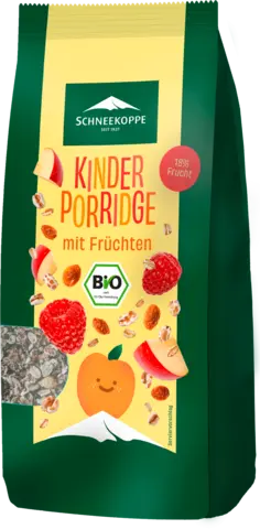 Bio Kinder Porridge mit Früchten von SCHNEEKOPPE