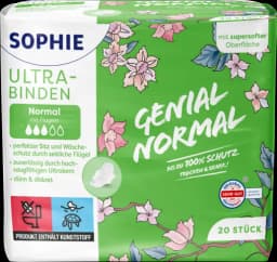 Ultra Binden Normal mit Flügel 20ST von SOPHIE
