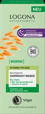 Overnight Maske Bio-Hafer/Vitamin F und E von LOGONA