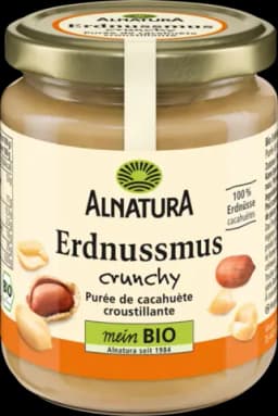 Bio Erdnussmus crunchy von ALNATURA
