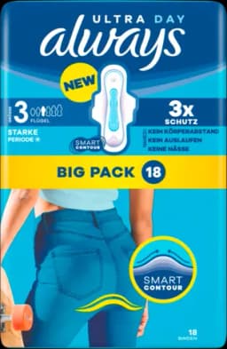 Damen Binden Ultra Long Plus mit Flügeln Gr.3 18ST von ALWAYS
