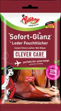 Poliboy Schuhpflege Feuchttücher von POLIBOY