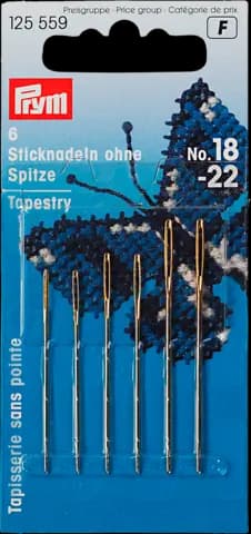 Sticknadel ohne Spitze silber No.18-22 von PRYM