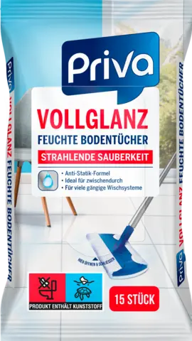 Feuchte Bodentücher Vollglanz von PRIVA
