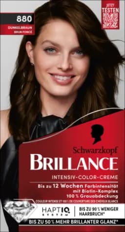 Brillance Intensiv-Color-Creme 880 Dunkelbraun von BRILLANCE