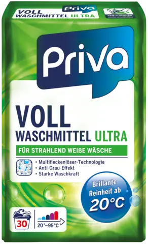Vollwaschmittel Ultra 30 WL von PRIVA