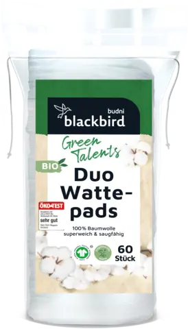 Green Talents Bio Duo-Wattepads von BLACKBIRD