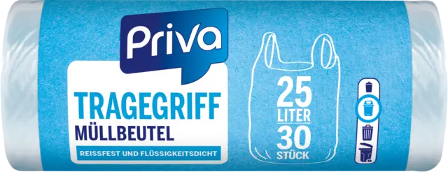 Müllbeutel Tragegriff, 25L von PRIVA