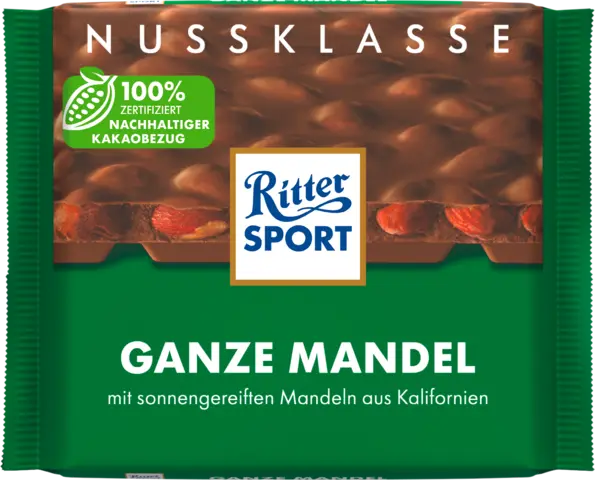 Nuss Klasse Ganze Mandel Tafel von RITTER SPORT