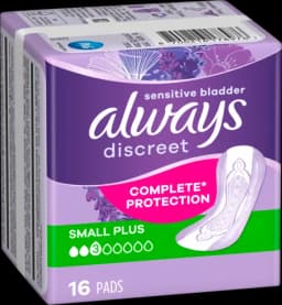 Discreet Inkontinenz Small Plus 16 von ALWAYS