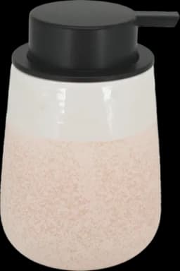 Seifenspender Keramik Sandoptik beige/weiß von DIV.SAISONMARKEN