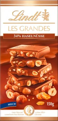 Les Grandes Haselnuss, Milch von LINDT