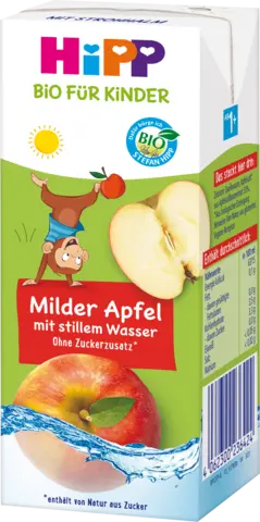 Bio Milder Apfel mit stillem Wasser ab 1 Jahr von HIPP