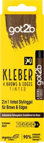 Kleber 4 Brows & Edges Dunkelblond - Braun von GOT2B