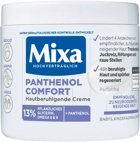 Panthenol Comfort Hautberuhigende Creme von MIXA