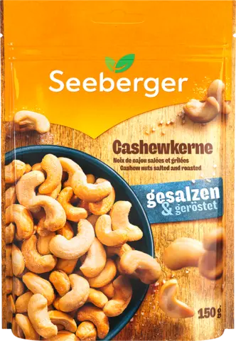 Cashewkerne geröstet & gesalzen von SEEBERGER