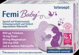 Femi Baby, Monatspackung von TETESEPT