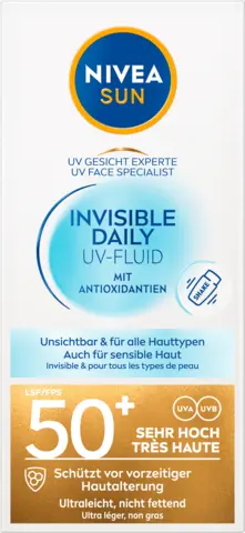 Gesicht Experte Invisible Daily UV-Fluid 50+ von NIVEA