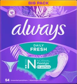 Daily Fresh Flexistyle Normal Slipeinlagen ohne Duft Big Pack von ALWAYS