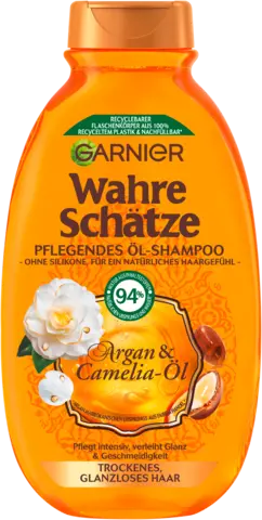 Wahre Schätze Shampoo Pflegedes Öl-Shampoo Agan und Camelia-Öl von WAHRE SCHÄTZE