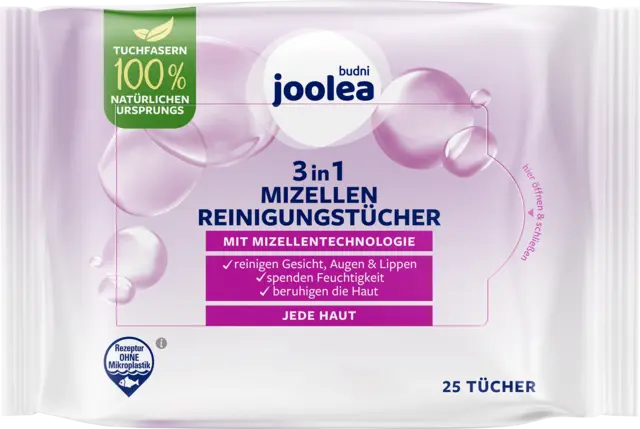 3in1 Mizellen Reinigungstücher von JOOLEA