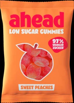 Low Sugar Gummies Sweet Peaches von AHEAD