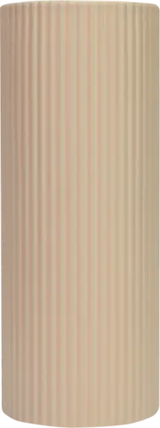 Rillenvase Dolomit creme von JEAN & LEN