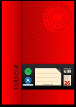Heft Lineatur 26 A4 von COLLEGE