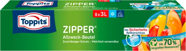 Zipper® Allzweck-Beutel 3 l von TOPPITS